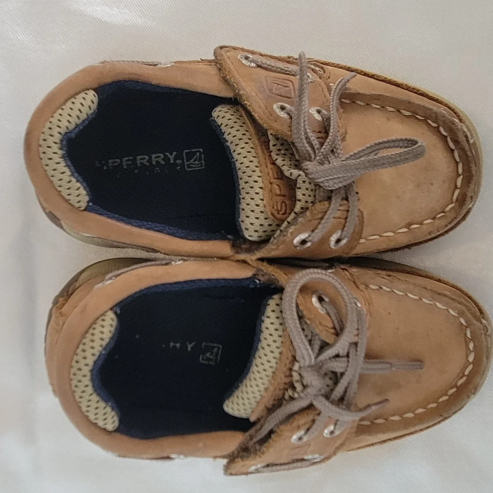 Sperry Kids Tan Boat Shoes
